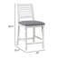 Tabouret de comptoir en bois massif Baiden