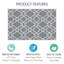 Tapis gris / blanc en coton marocain Biana-1145221042