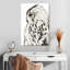 Hibou blanc sur toile-948322220