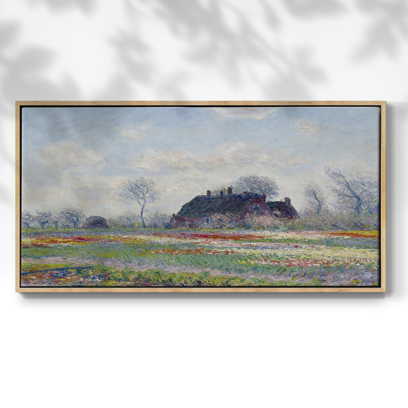 Paysage, série Mxxvi, toile tendue avec châssis, prête à être accrochée, H 17 po x l 33 po, Naturel