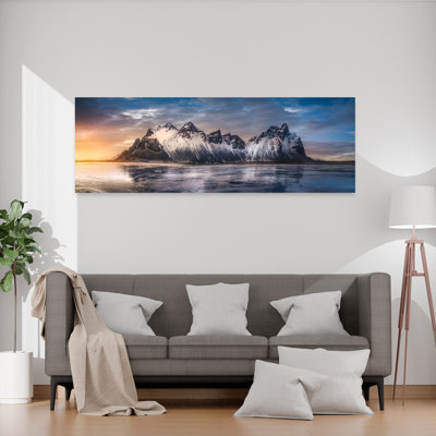 Majestic Mountain Reflection Dramatic Serene Abstract Landscape Mountain Wall Art