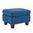 Upholstered Ottoman, Navy Blue-920509674