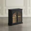 Armoire d'appoint de style transitionnel arqué 33 po avec portes en verre Sherree-106492249