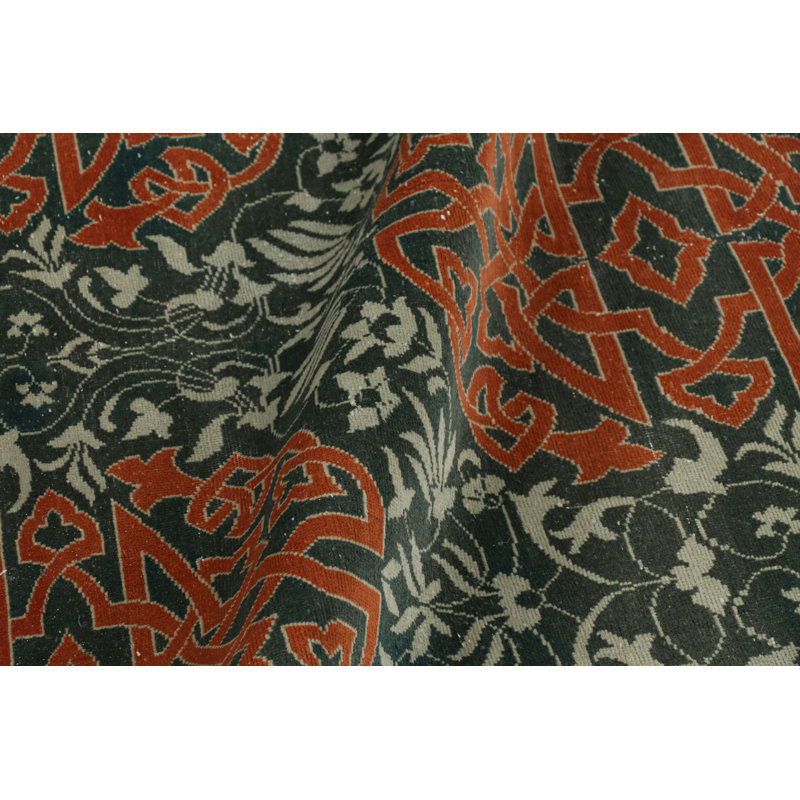 One-of-a-Kind 3'4”x9'7” Hand Knotted Area Rug