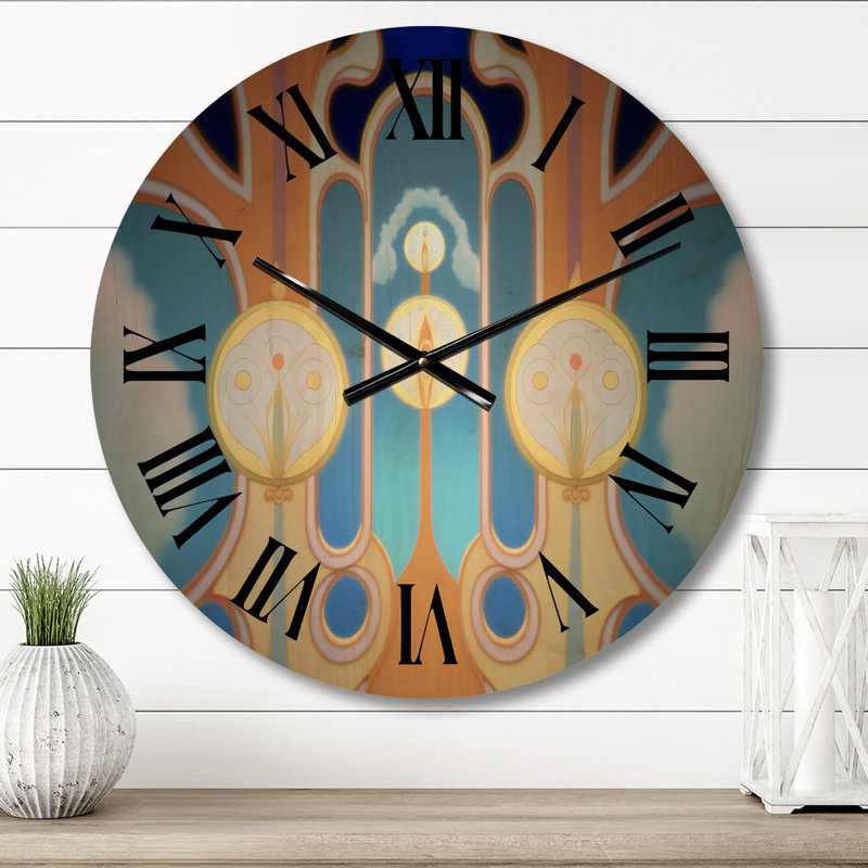 Horloge murale surdimensionnée en bois, Petit