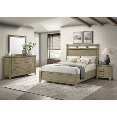 Pelton Vineyard Oak 4-piece Bedroom Set