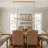 Acevedo 7-Light 59" Dimmable kitchen Island Linear Chandelier (Bulbs Included)-906287456