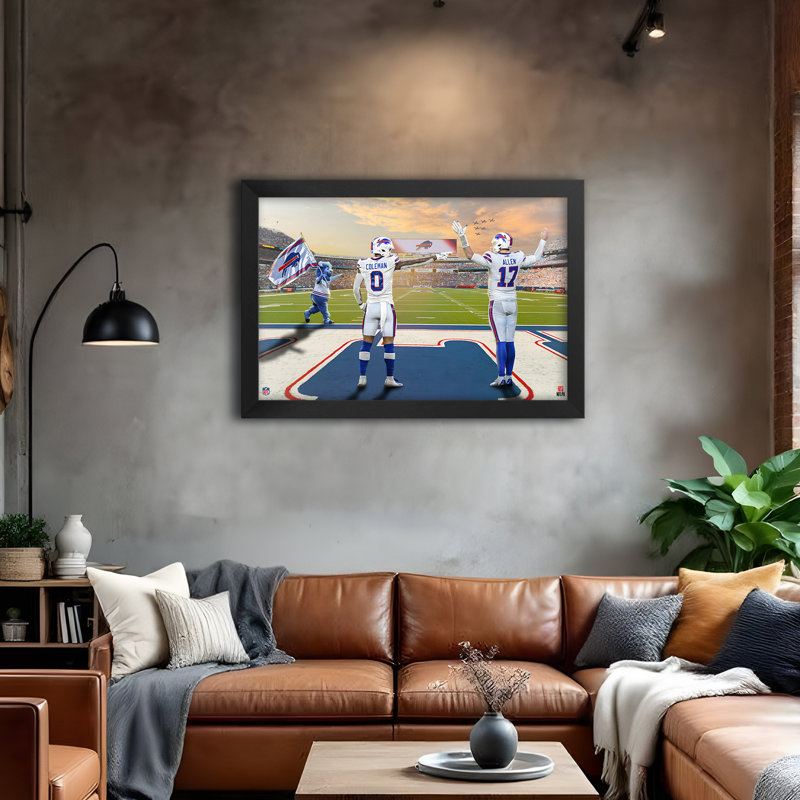 Affiche encadrée 14" x 20" des Buffalo Bills (NFL) - 2 joueurs, NFL Buffalo Bills