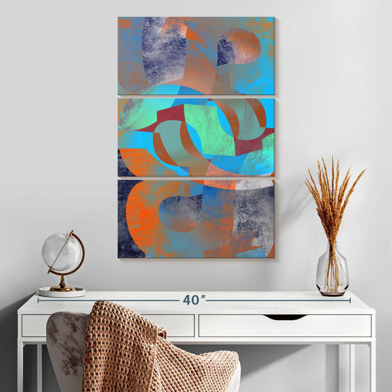 Avery Contemporary géométrique XV, H 32 po x l 20 po