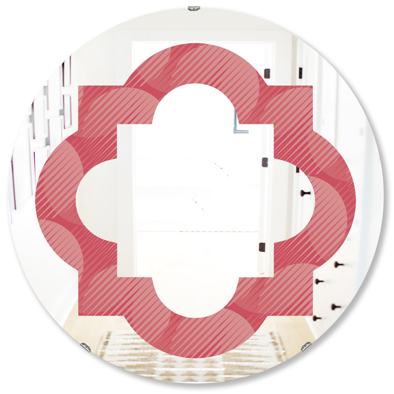 Miroir mural Quatrefoil, H 31,5 po x l po