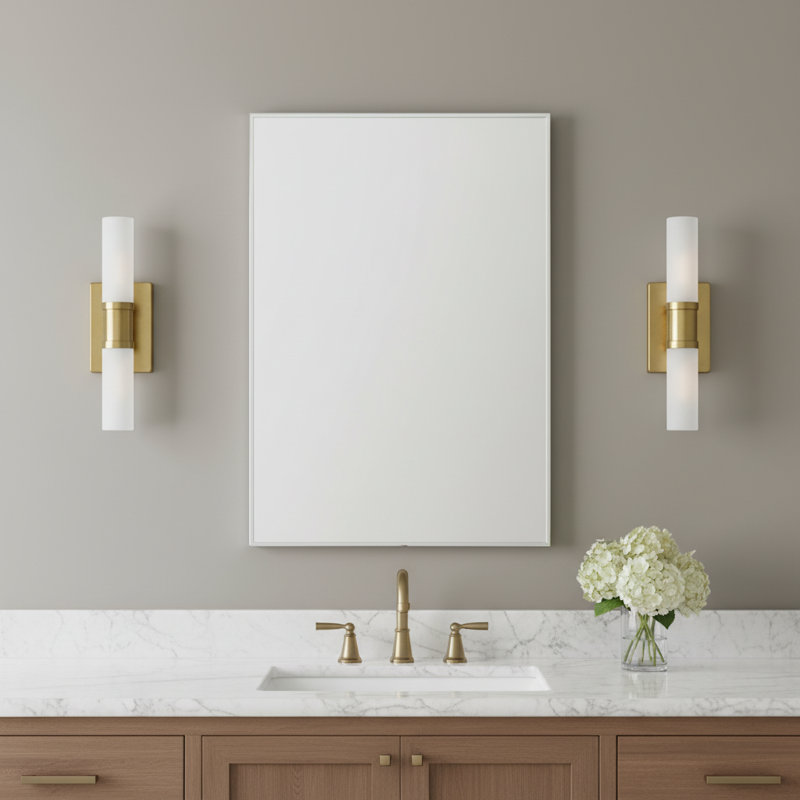 Keaton 2 - Light Vanity Light, 16" H x 5" W x 3.63" D, Chrome, 40 W