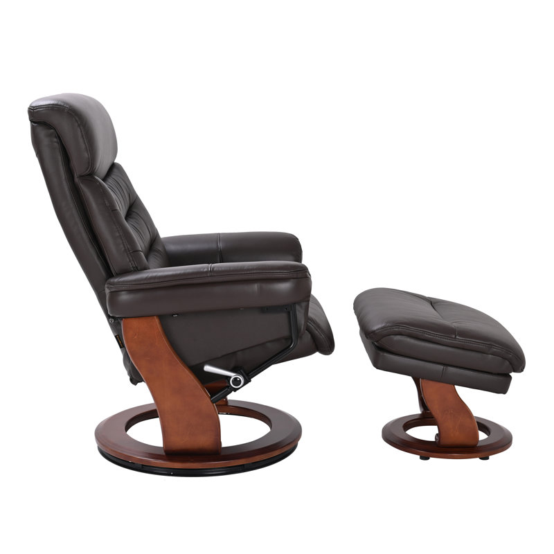 Monroy Swivel Recliner, Brown