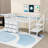 9 Drawers Twin Low Loft Bed with Storage Staircase and Built-In Lighting-1890801899