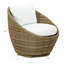 Chaise de patio en osier Clarisse