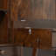 Grand lit escamotable avec bureau et rangement, lit mural en bois peu encombrant avec armoires et tiroirs, brun foncé-53157327