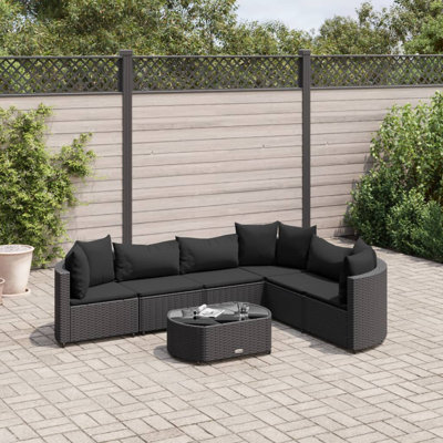 Ensemble de canapé de patio avec coussins en polyester Latitude Run®