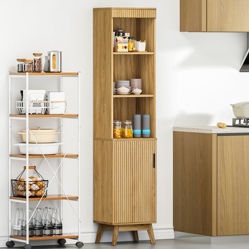 Armoire de salle de bain autoportante 67,7 po Azueta, Naturel