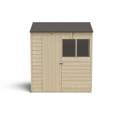 4Life 6x4 Pressure Treated Reverse Apex Shed