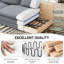 4 Seater Chenille Sofa-1551361945