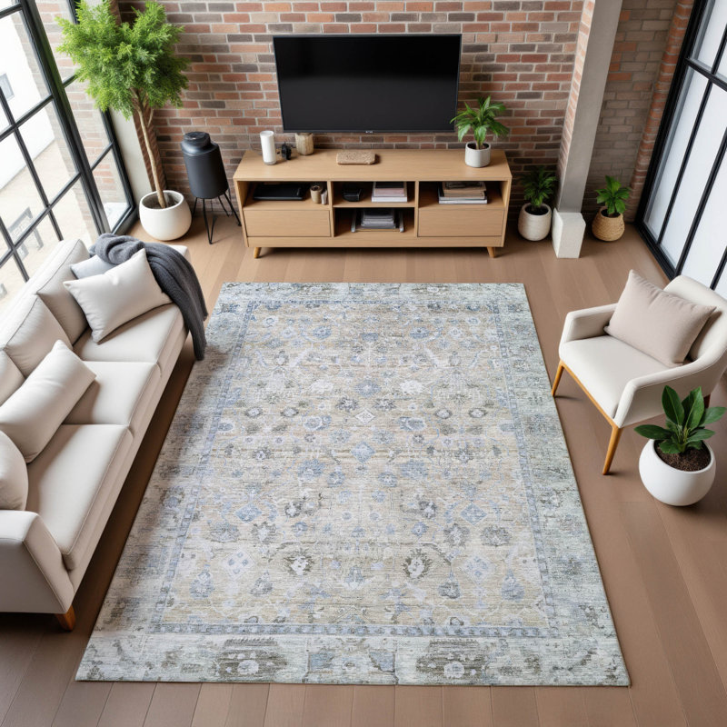 Tapis de qualité supérieure lavable à la machine Maag AMF1772 Global, Rectangle 3' x 5'