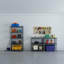 Étagère de rangement réglable en métal noir mat à 5 niveaux 39,37 x 19,68 x 63 pouces pour le garage et l'organisation à la maison