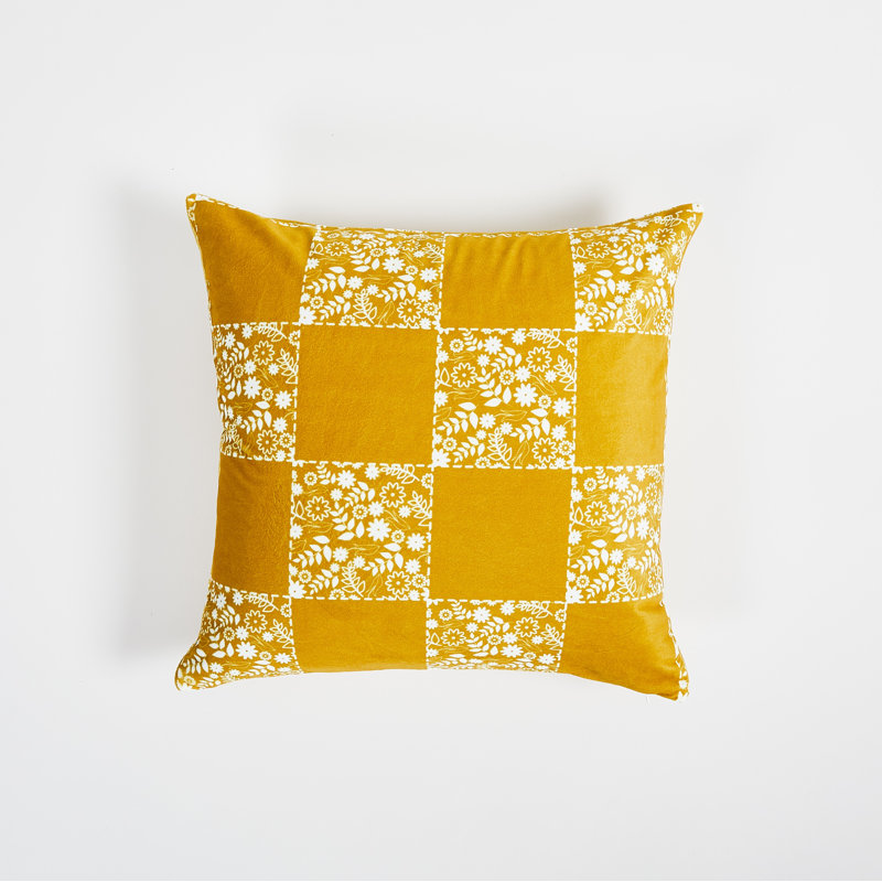 Geometric Ginger Throw Pillow 18"