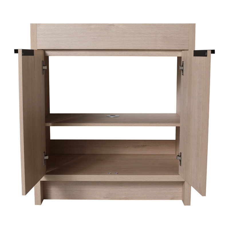  Meuble-lavabo autoportant avec lavabo, 30", Blanc
