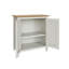 Daris 2 Door Compact Sideboard Buffet Storage Cabinet. 65cm Wide. Polished Chrome Handles. Fully Assembled.