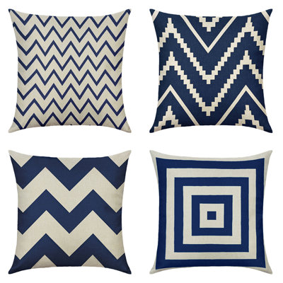Cotton Blend Throw Pillow