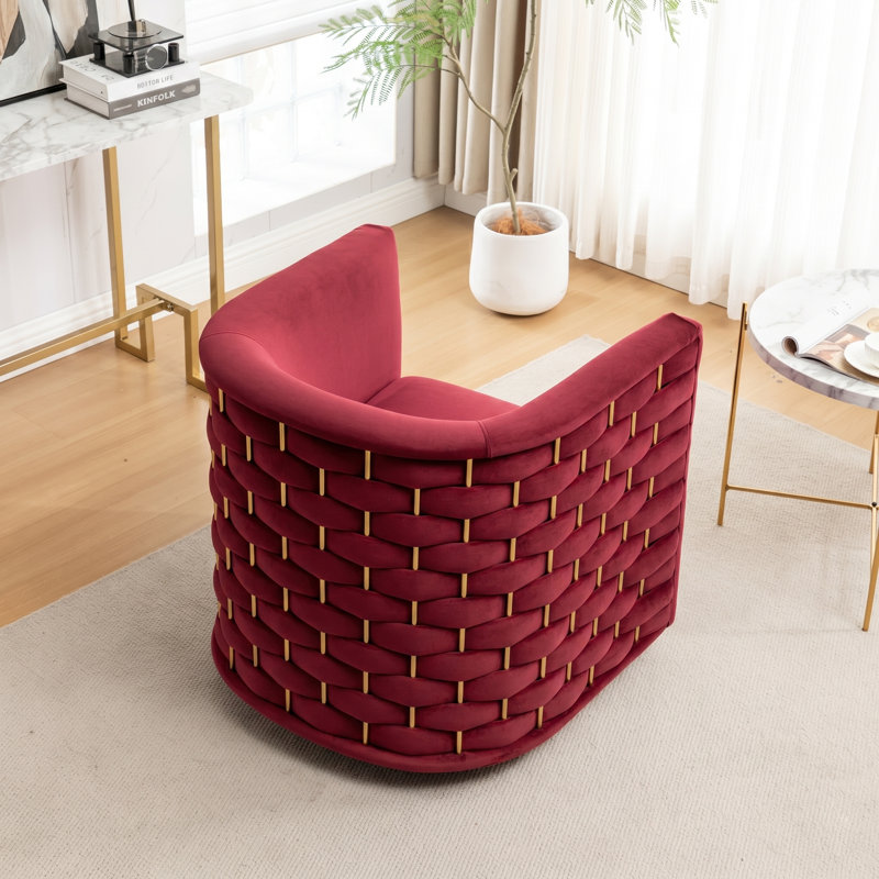 Fauteuil demi-tonneau Occie, Red