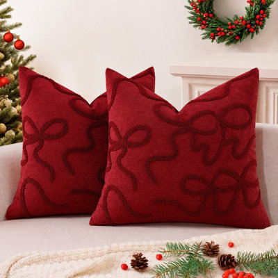 Housses de coussin 18 x 18 pouces à broderie rétro