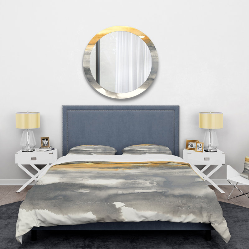 Gold Glamour Direction II - Ensemble de housse de couette moderne et contemporain - Microfibre de polyester