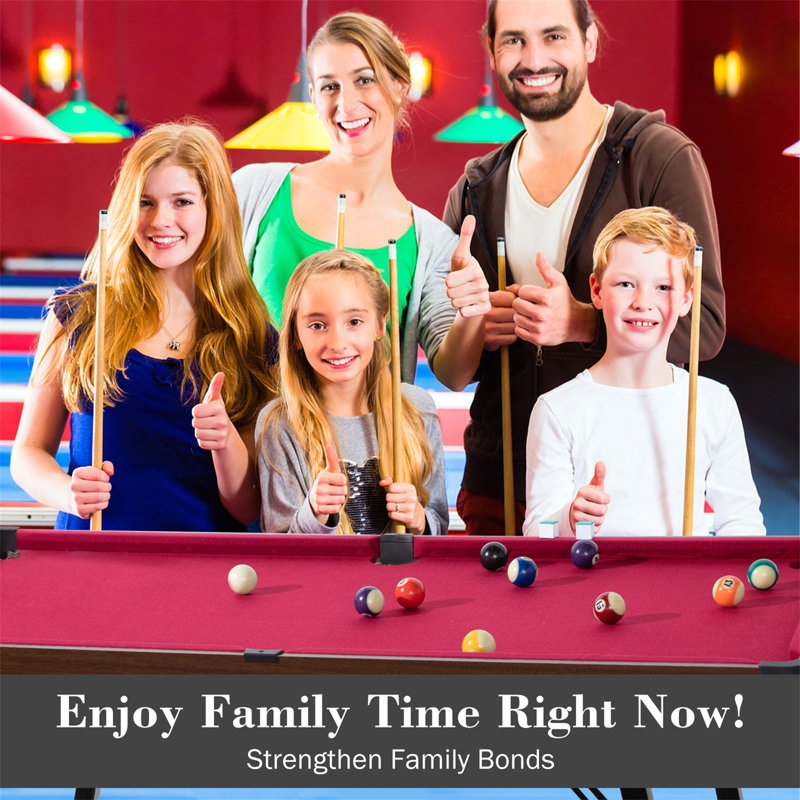 Raychee Pool Table Red RayChee 54
