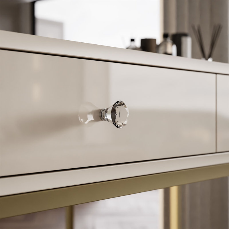 100cm Console Table, Gold Matt