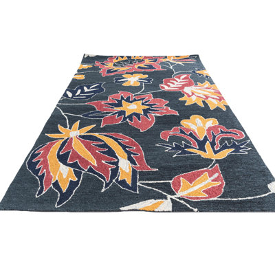 Tapis bleu marine Oharare