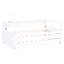 Lit de jour simple blanc TG, 2 lits gigognes, 3 rangements, charge et structure en bois stable, peu encombrant, construction-129631028