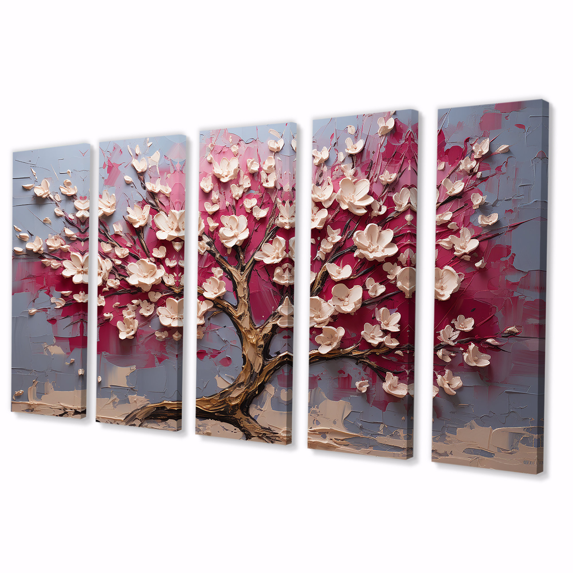 Lark Manor™ Pink And Gold Orchid Tree Garden Of Branches V - Tree 5 ...