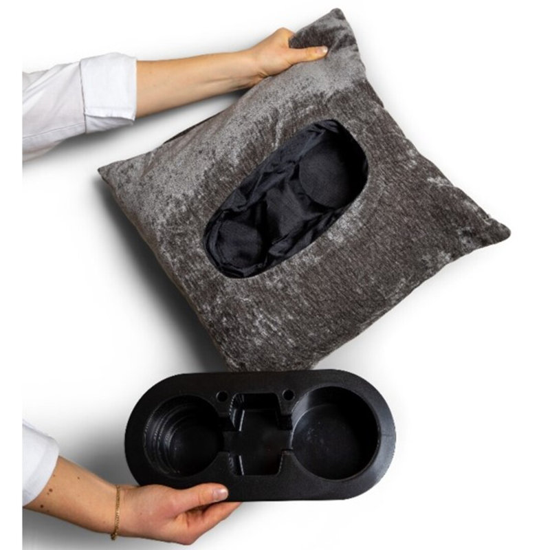 Coussin Nesty, Gris anthracite