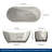 Tidal 60'' Acrylic Freestanding Tub Freestanding Soaking Bathtub-128514568