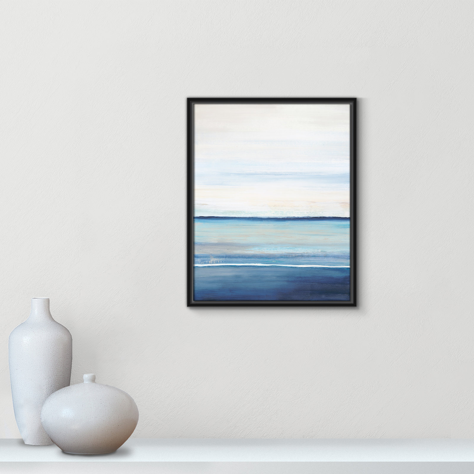 Emmit "Distant Whispers" Print by Filippo Ioco, Black Framed Canvas, 21.5" H x 17.5" W x 2" D