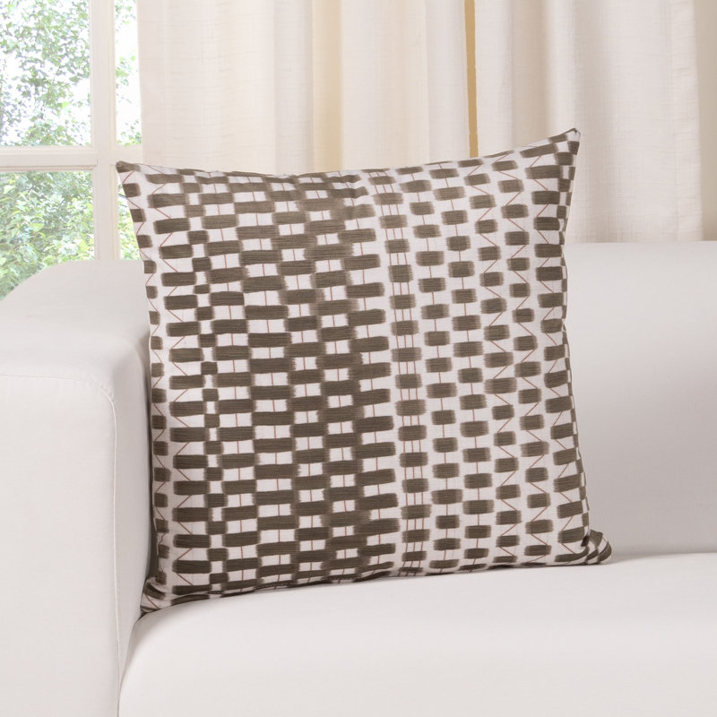 Coussin Oakden, Vert, Polyester, Carré 18 po
