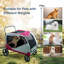 Grande poussette pour 2 chiens