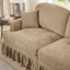 Ensemble de canapé en chenille 2 + 3 places avec volants amovibles pour 2 styles, dossier segmenté et configurations multiples-130139474