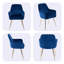 Ensemble de 2 chaises de salle à manger rembourrées, chaises d'appoint modernes à dossier moyen-1631097398-1631097422