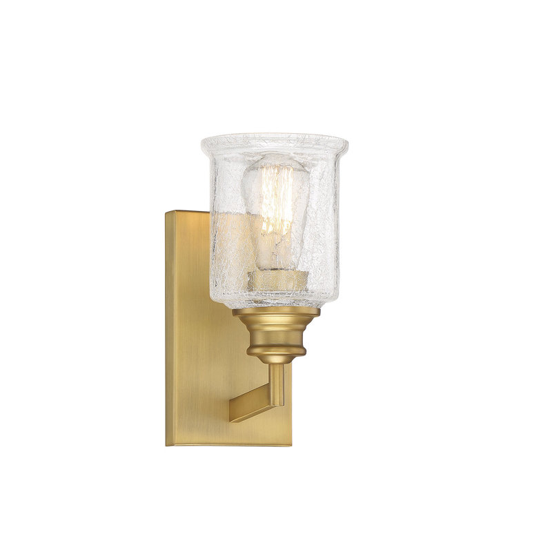 South Tangerang 1-Light Dimmable Gold Vanity Light