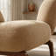 Fauteuil d'appoint sans accoudoirs Ellvorn, fauteuil de lecture moderne et rembourré avec coussin en tissu doux, pieds en bois massif et design bas et confortable pour chambre, salon et appartement-1752784354