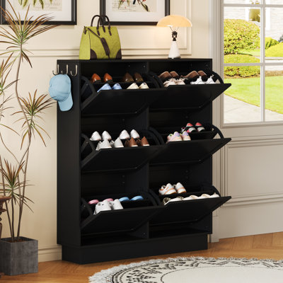 24 Pair Shoe Storage Cabinet