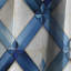 Carreaux bleus et blancs - Rideau abstrait - Rideau géométrique occultant - 1 panneau-107536349