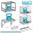 Heavy Duty Metal Garage Shelf With 2 Wire Baskets And Tool Rack, Rust-Resistant, Versatile DIY Installation, 15.74" D X 11.81" W X 11.81" H