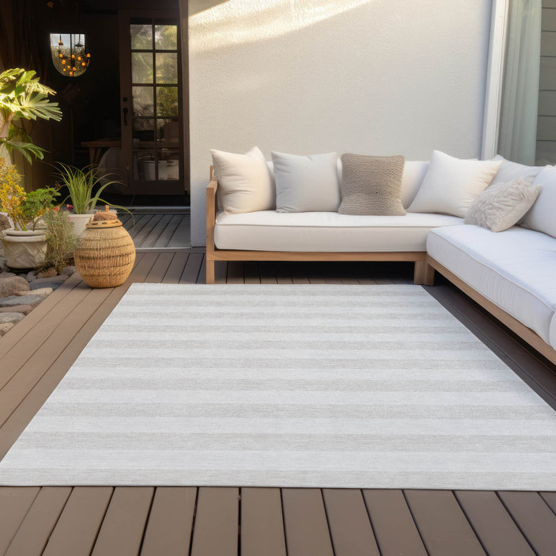 Tapis intérieur / extérieur Kinslee, Rectangle de 10 pi x 14 pi